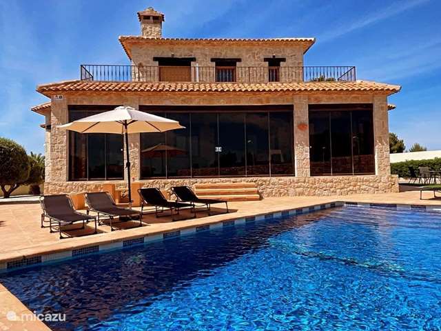 Vakantiehuis Spanje, Costa Blanca, Benitachell - villa Luxe villa finca-stijl zwembad met zeezicht
