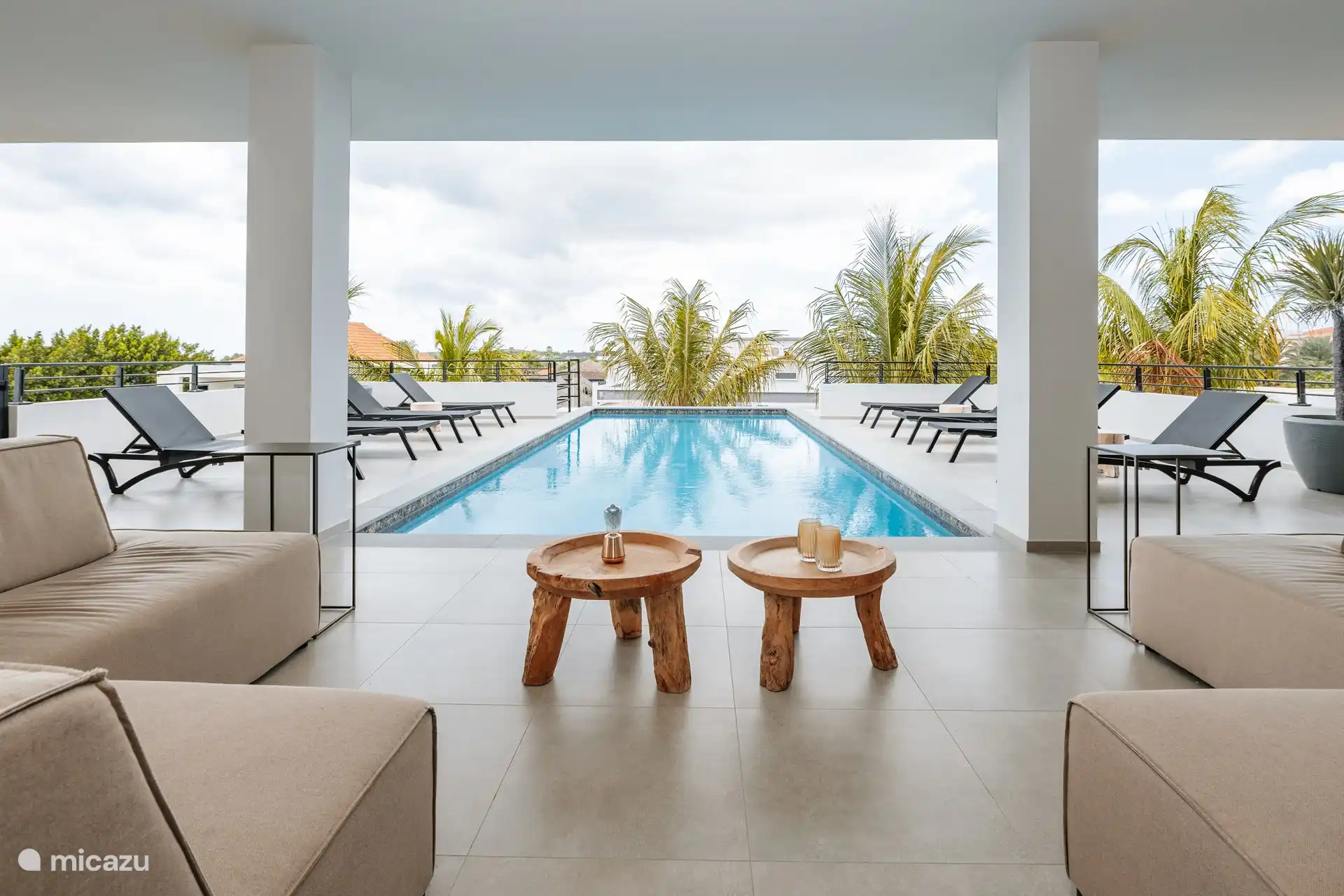 Blick aus dem Wohnzimmer