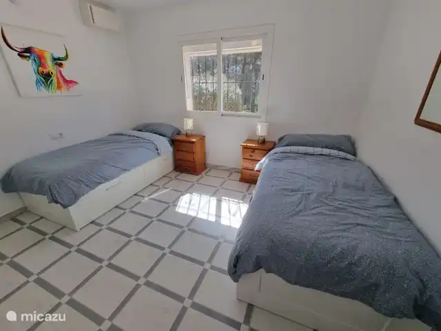 Villa Paradis | Espagne, Costa Blanca, Jávea - villa 3ème chambre avec deux lits simples (90x200cm) et climatisation