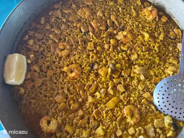 Ático de lujo con vistas al mar en España, Costa Cálida, Puerto de Mazarrón - apartamento Deliciosos platos españoles