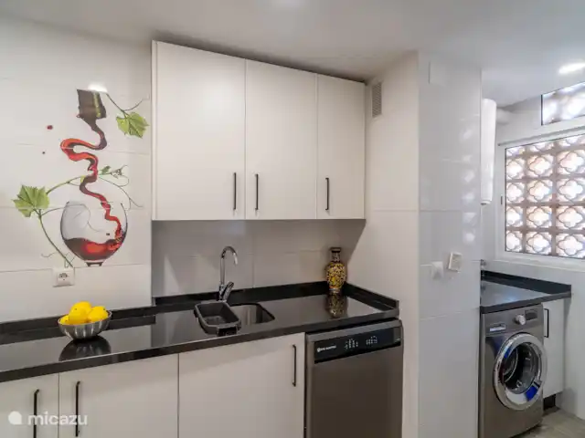 Casa Playa Guadalmar huren in Spanje, Costa del Sol, Málaga - appartement Moderne keuken met alle apparatuur.