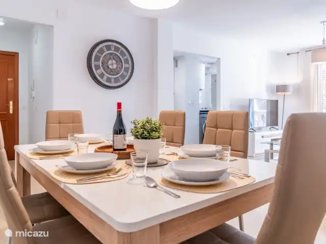 Casa Playa Guadalmar huren in Spanje, Costa del Sol, Málaga - appartement Zeer mooie eethoek.