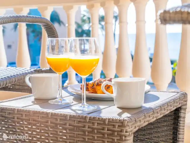 Casa Playa Guadalmar huren in Spanje, Costa del Sol, Málaga - appartement Spectaculair ontbijt op het terras