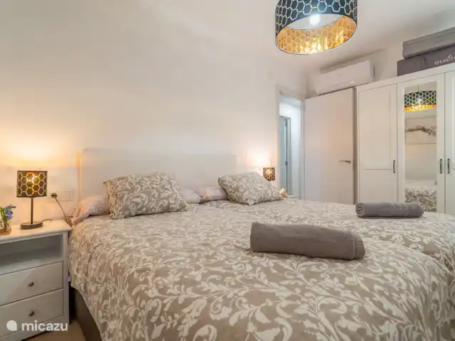 Casa Playa Guadalmar huren in Spanje, Costa del Sol, Málaga - appartement Kamer met eenpersoonsbedden.