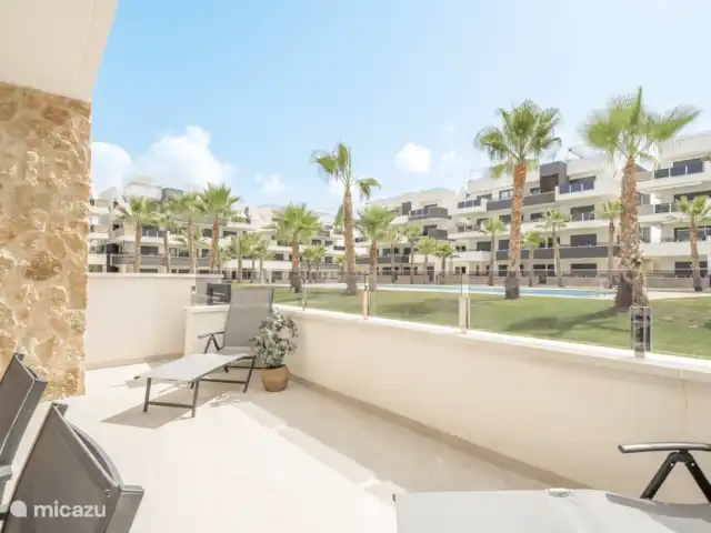 Casa Costa Blanca Zuid huren in Spanje, Costa Blanca, Orihuela Costa - appartement Terras met uitzicht zwembad en toegang tot het zwembad