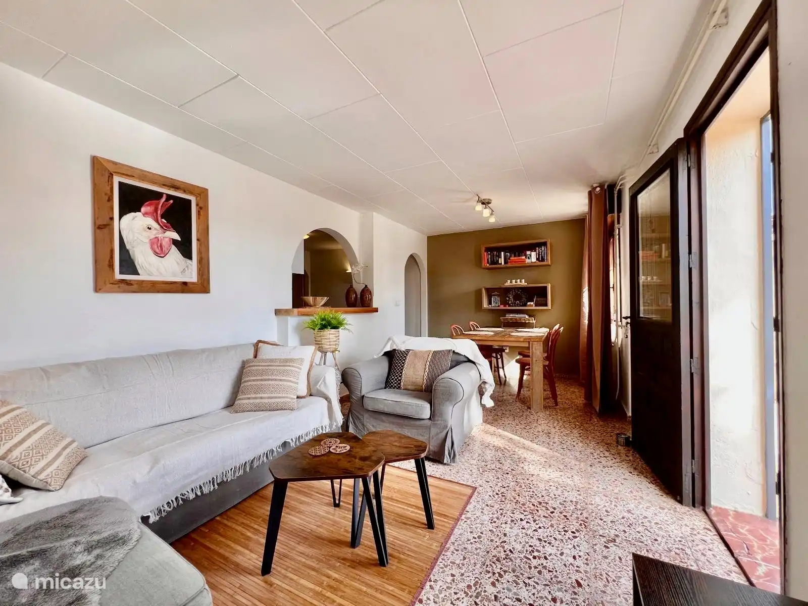 Salón con mesa de comedor - Apartamento vacacional Merluza en Moraira, Costa Blanca