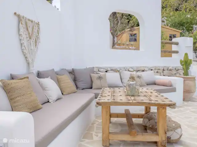 Villa Mero - Benissa Costa | Moraira | Espagne, Costa Blanca, Benissa - villa Coin salon sur la terrasse de la piscine avec une belle ambiance bohème !