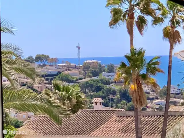 Villa Mero - Benissa Costa | Moraira | Espagne, Costa Blanca, Benissa - villa Vue sur les palmiers et la mer Méditerranée depuis la naya au-dessus