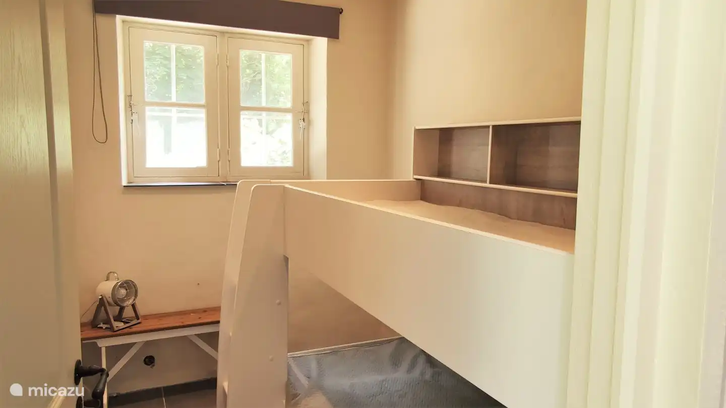 bedroom with sturdy bunk bed