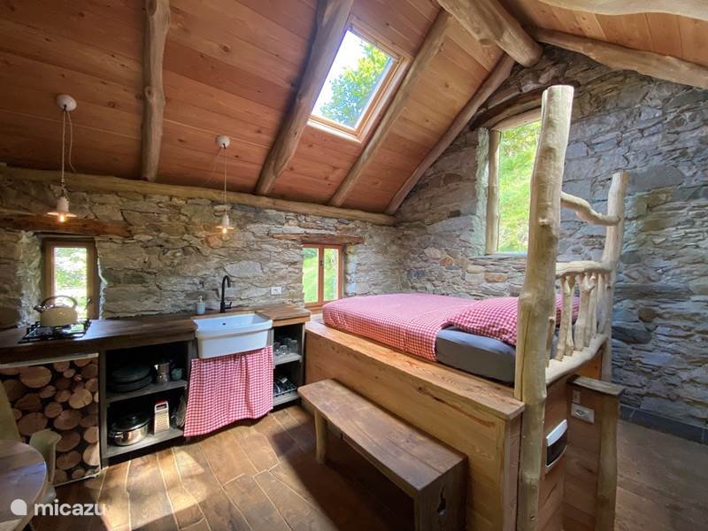 Holiday home in Italy, Piedmont, Cravagliana Tiny house Mountain Cabin Valsesia Nel Bosco