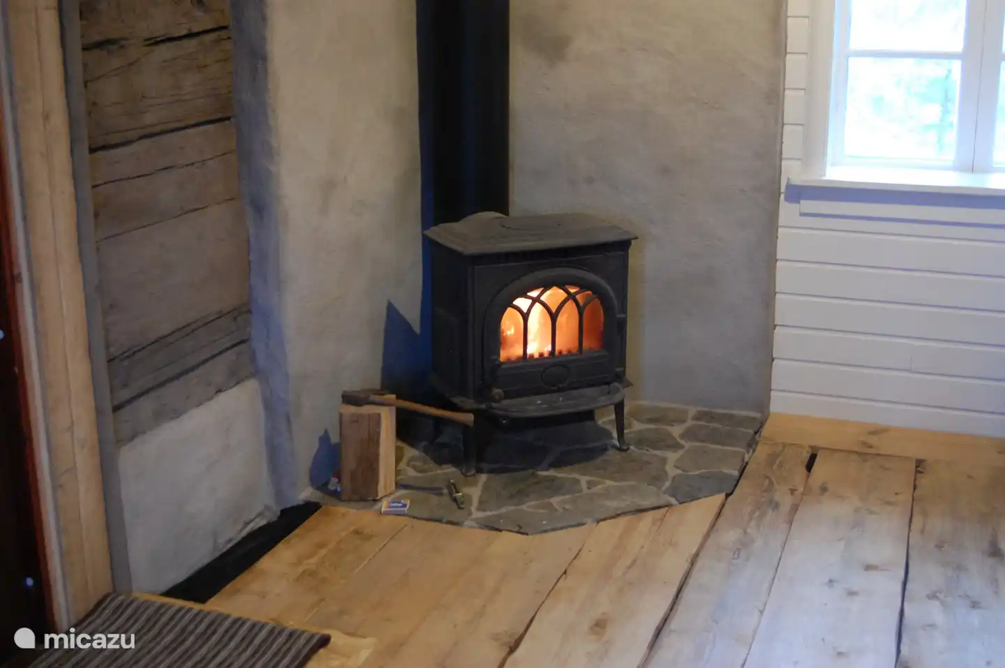cozy Norwegian wood stove