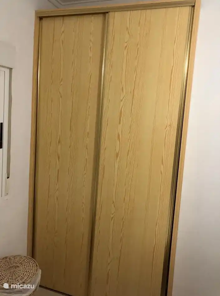 the built-in wardrobe in the second bedroom