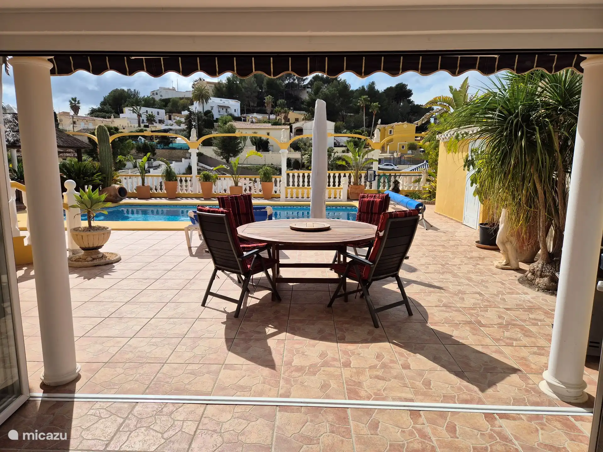 Vue depuis le pool house