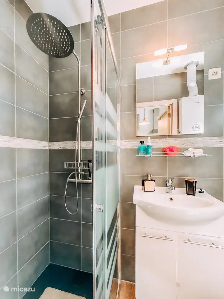 Bathroom with walk-in shower