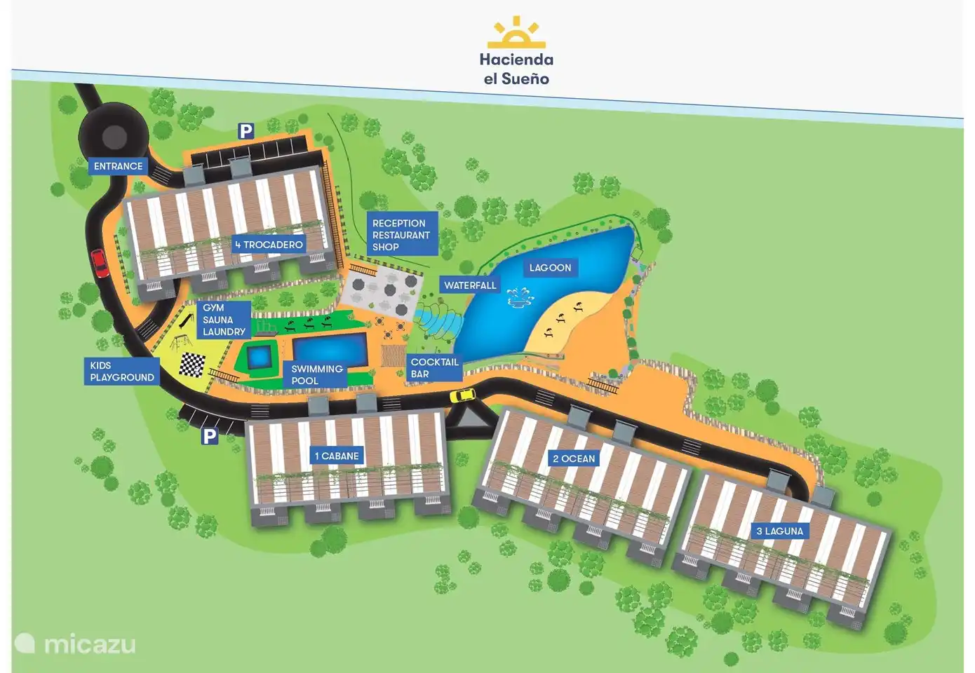 Karte der Hacienda el Sueno