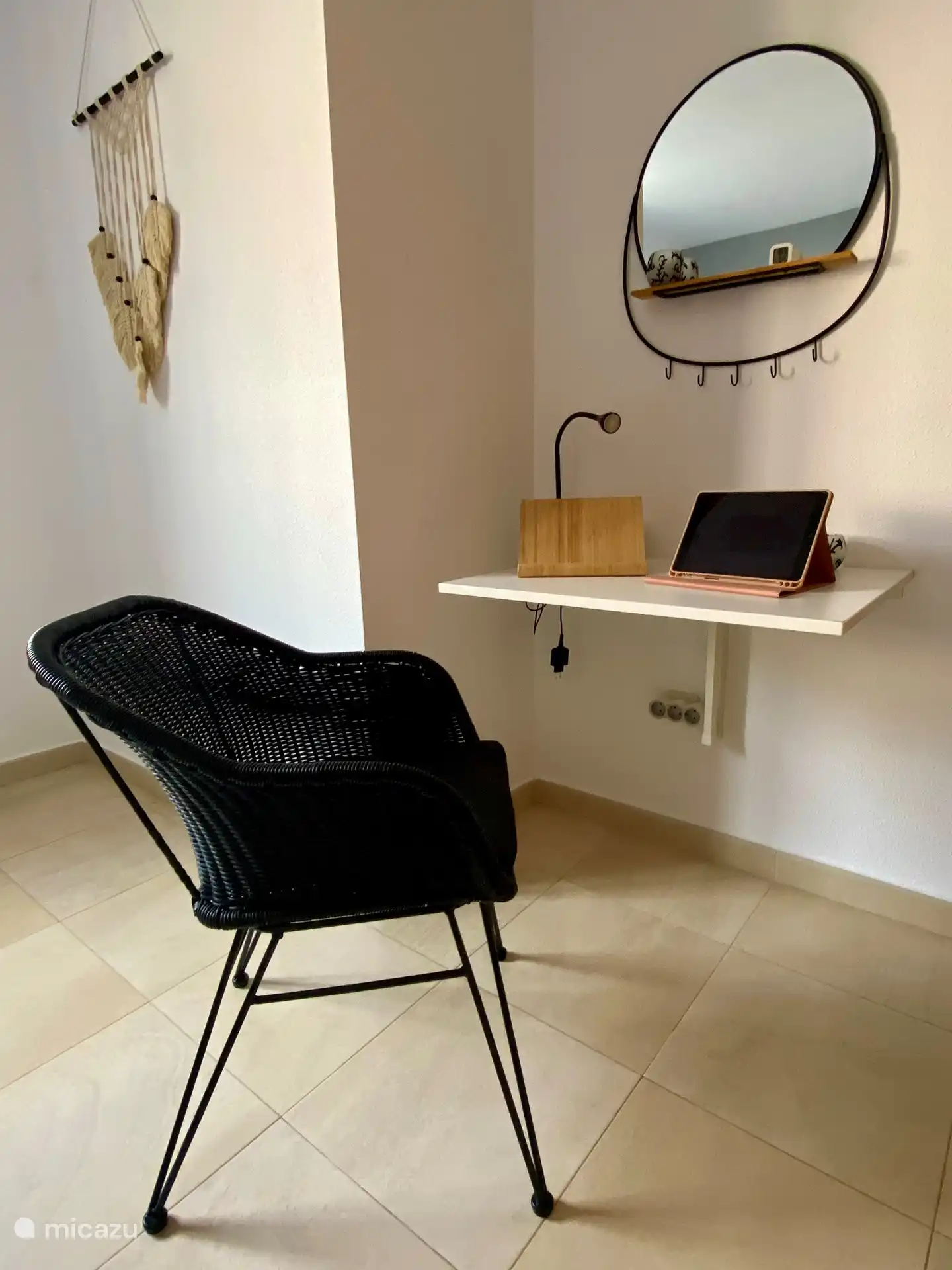 Chambre double espace travail