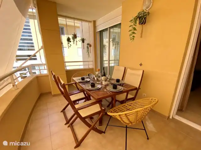 Location de Vacances Espagne, Costa Blanca, Jávea, appartement - Chez Anne Terrasse plein sud avec store