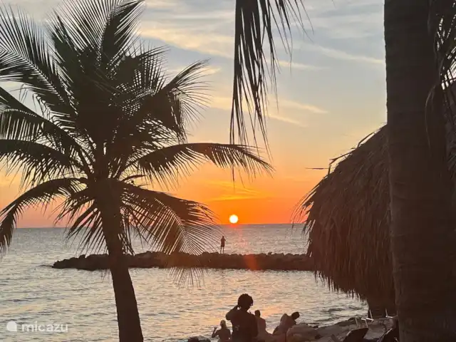 Appartement Rileks | Curaçao, Banda Ariba (est), Jan Thiel - appartement Coucher de soleil