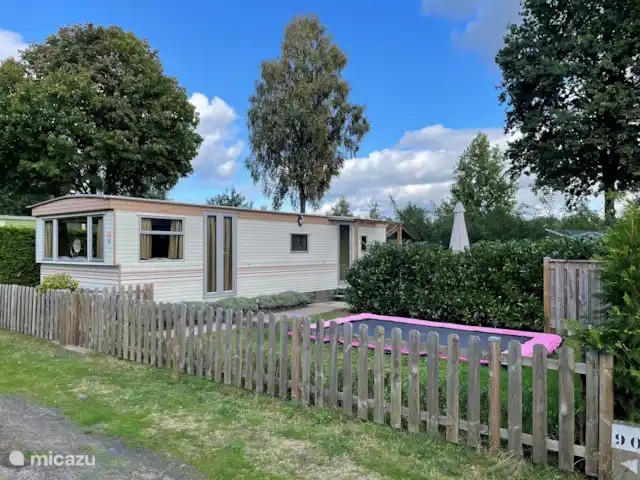 stacaravan huren in Nederland, Overijssel, Rheezerveen – Havik 90 - Camping de Klimberg Buitenkant