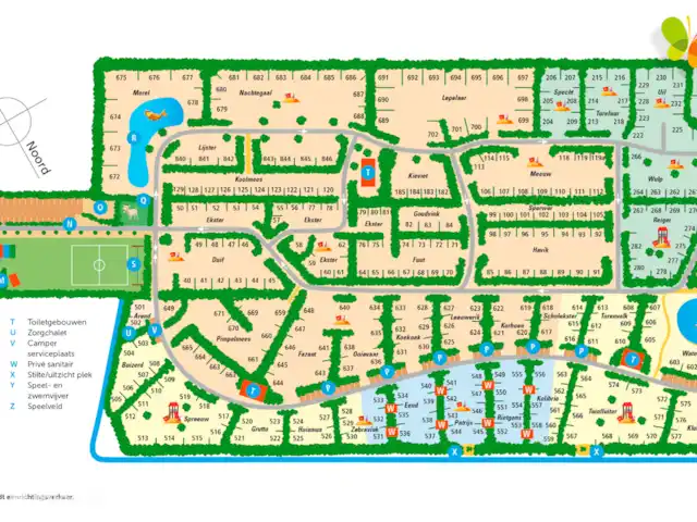 stacaravan huren in Nederland, Overijssel, Rheezerveen – Havik 90 - Camping de Klimberg Plattegrond