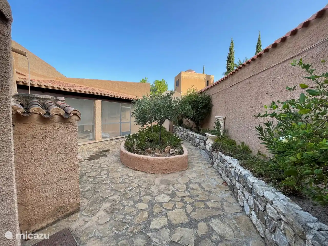 Garden behind the house