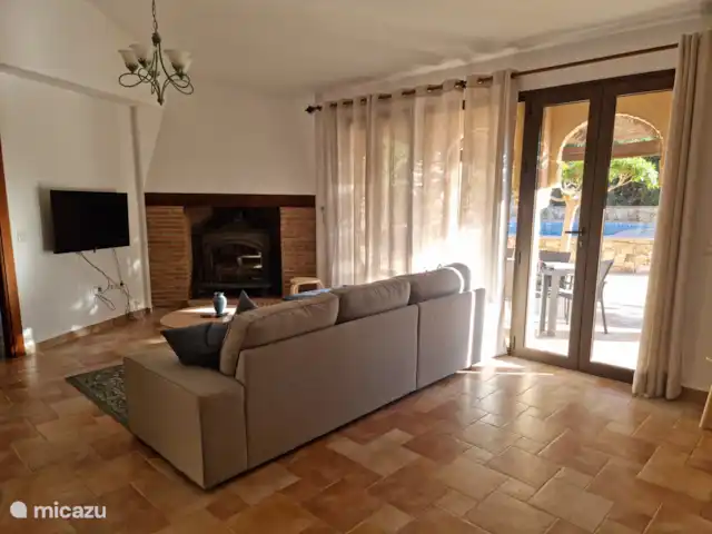 Casa Estrella | Espagne, Costa de Almeria, Turre - villa coin salon avec TV et cheminée
