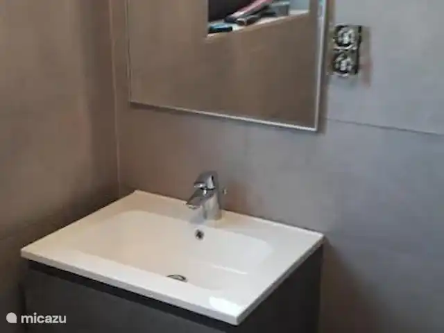 Maison Bonne Humeur Achouffe huren in België, Ardennen, Houffalize - gîte / cottage Wastafel met spiegel