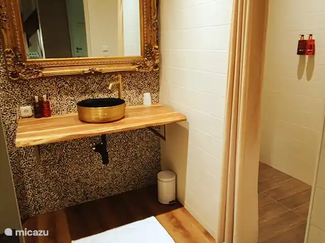 La Herenboerderij | Pays-Bas, Drenthe, Deuxième Exloërmond - ferme Salle de bain avec vue large