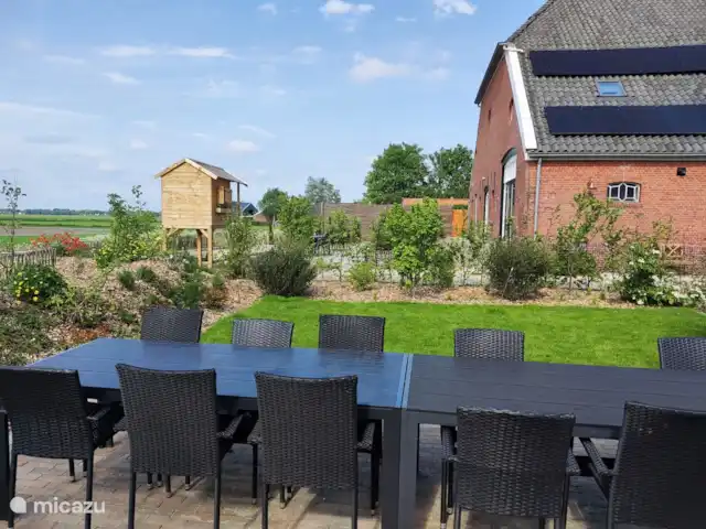 La Herenboerderij | Pays-Bas, Drenthe, Deuxième Exloërmond - ferme Autre terrasse derrière
