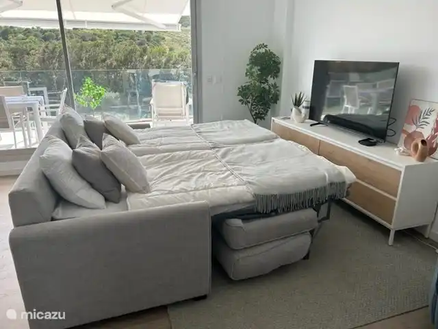 Schlafsofa ausgeklappt