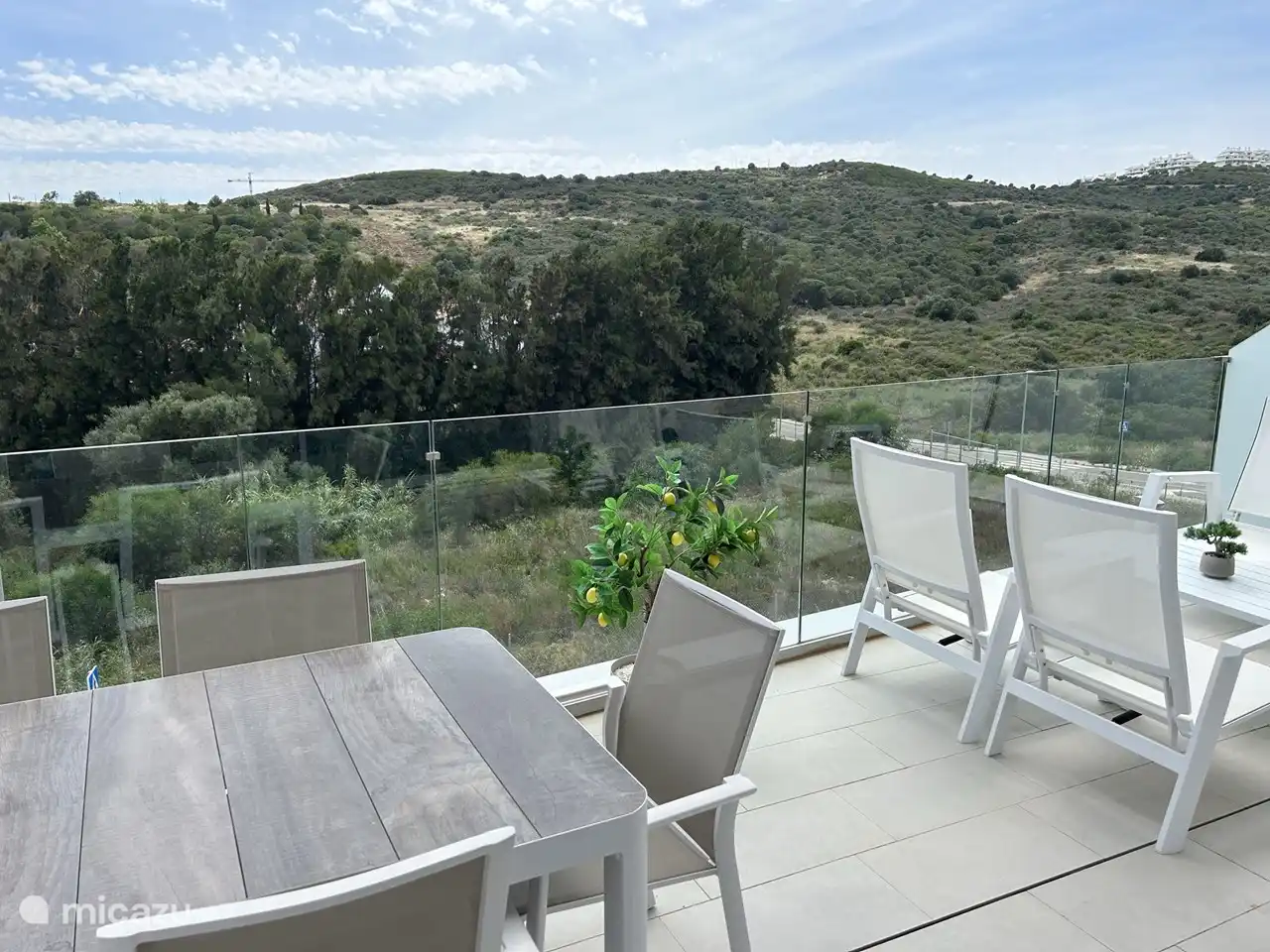 Blick auf die Terrasse