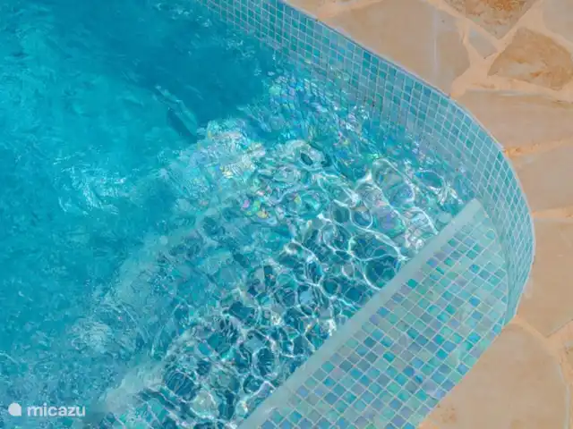 Villa Mozart en España, Costa Blanca, Jávea - villa piscina con escalones de mosaico