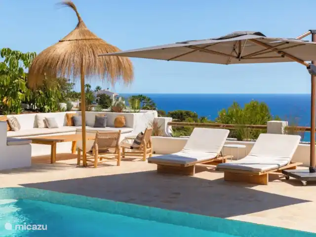 Villa Mozart en España, Costa Blanca, Jávea - villa Vista al mar y rincón salón Villa Mozart