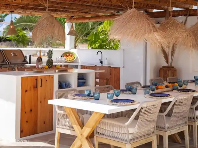 Villa Mozart en España, Costa Blanca, Jávea - villa Mesa de comedor de cocina al aire libre