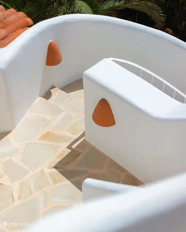 Treppe zum Turm, wo sich 1 Schlafzimmer befindet