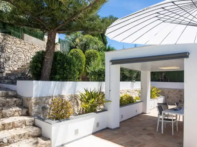 Villa Alegria Moraira huren in Spanje, Costa Blanca, Benissa - villa De overkapping