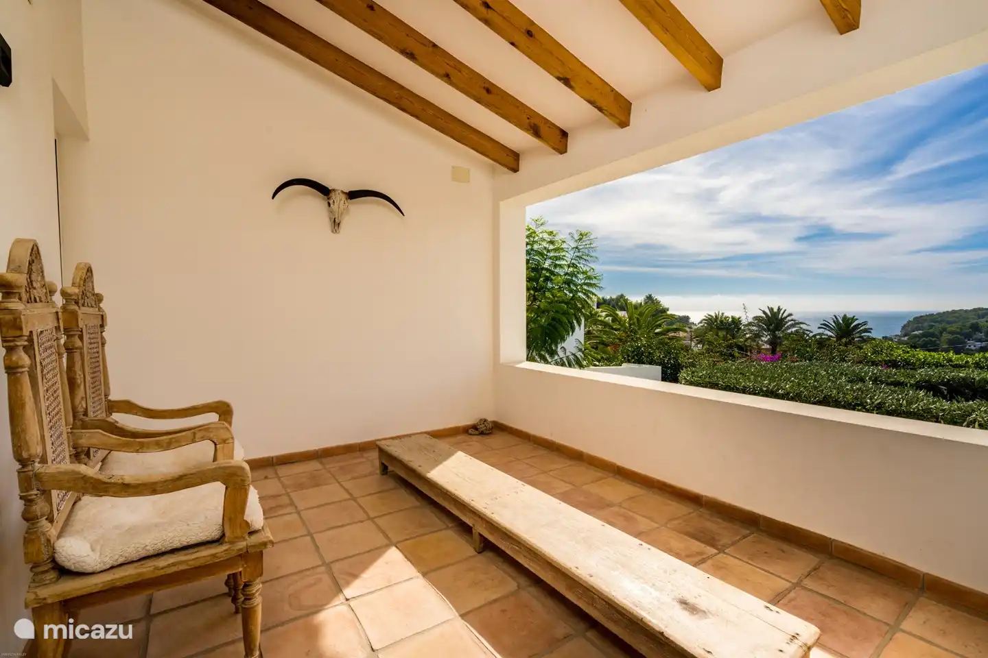 Schöne Terrasse mit Aussicht