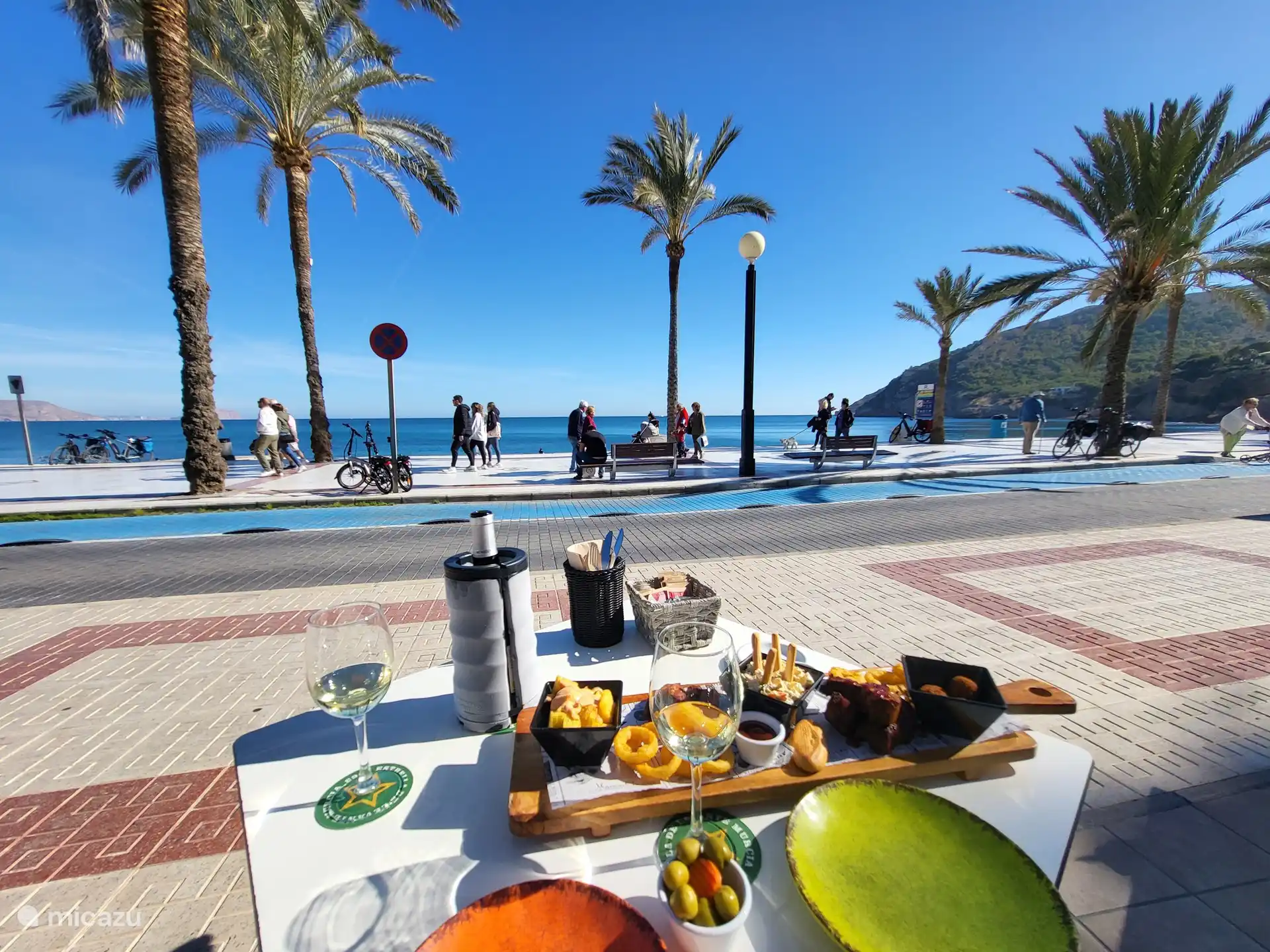 At the beach in Albir