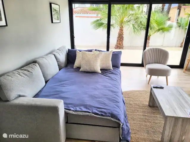 Villa MaJa en España, Costa Blanca, Albir - villa Este sofá se puede plegar en un sofá cama