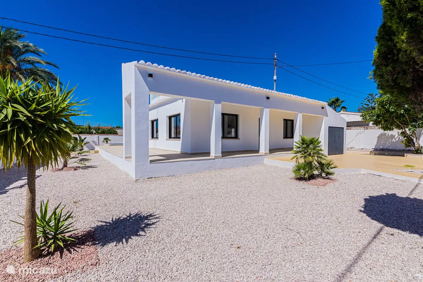 Left side of the villa