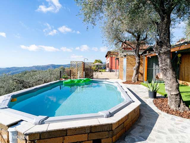 Holiday home in Italy, Liguria, Civezza - terraced house Casa Perlei