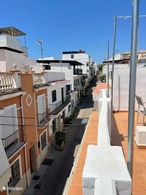 Calle Calderon von der Dachterrasse aus gesehen