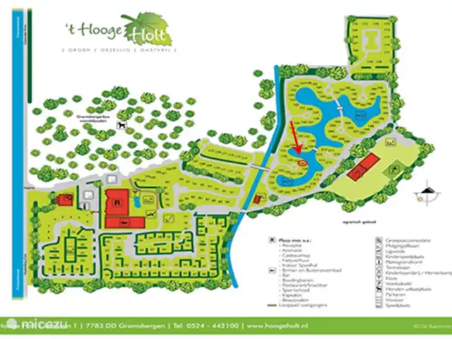 Huuske de Gramsberg en Países Bajos, Overijssel, Gramsbergen - casa vacacional Lugar en el parque