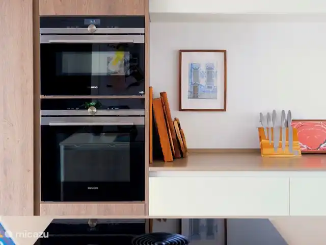 villa en Portugal, Costa de Lisboa, Ribamar – Sapateira La cocina está equipada con todo el equipamiento necesario. Microondas, horno, placa de inducción y lavavajillas.
