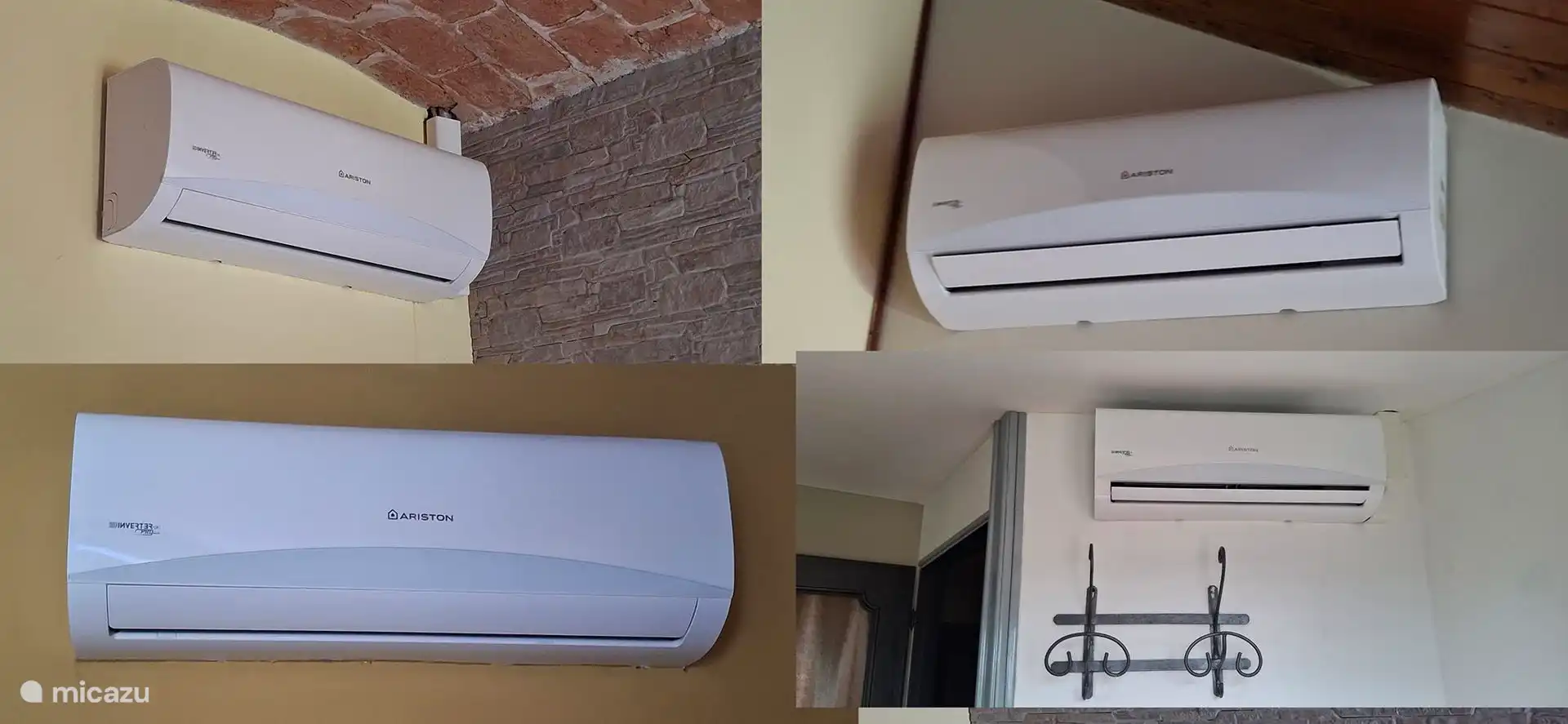 Alle Schlafzimmer verfügen über eine eigene Klimaanlage zum Kühlen und Heizen.