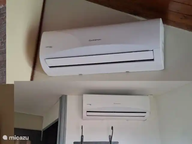 Biamics en Italia, Piamonte, Mombercelli - casa vacacional Todos los dormitorios tienen su propio aire acondicionado para refrigeración y calefacción.