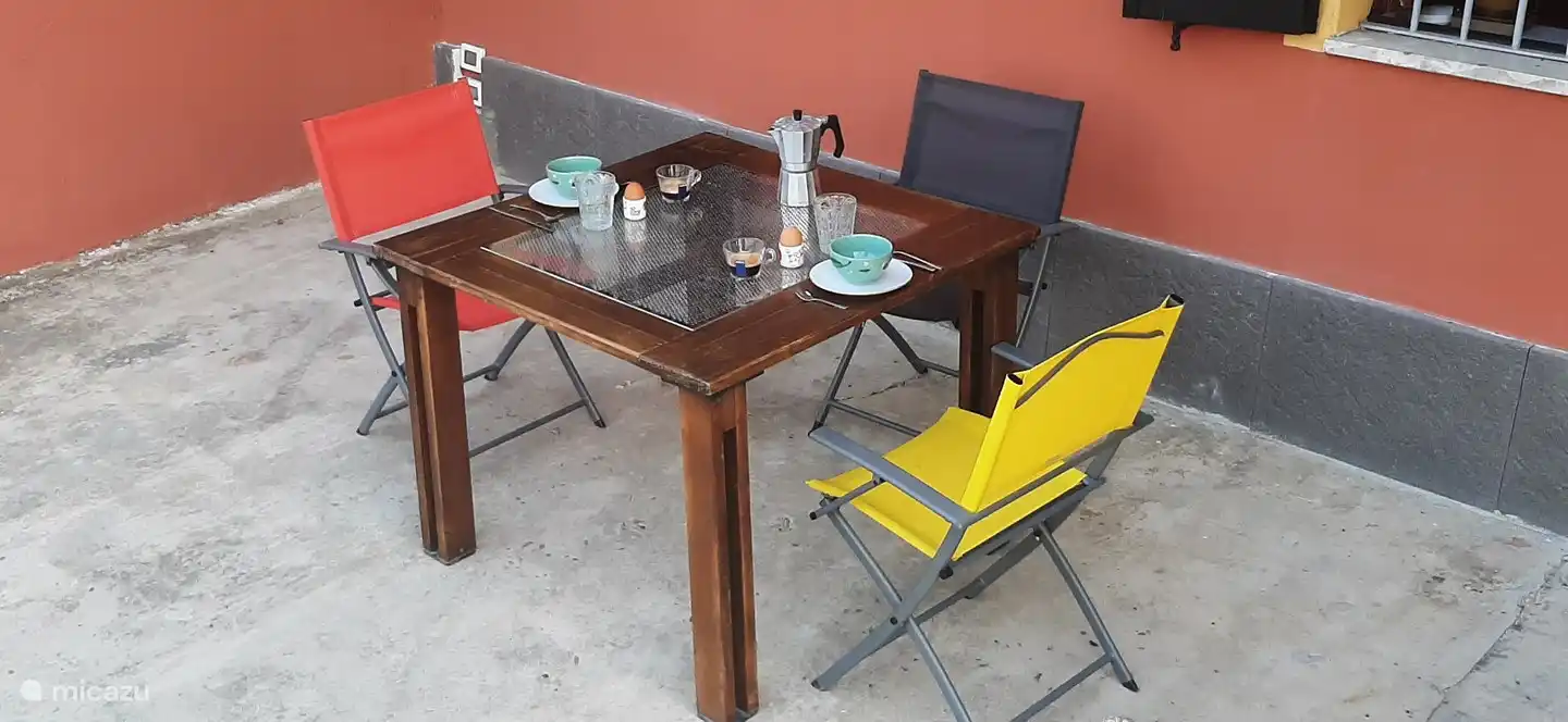 Frühstück im Schatten