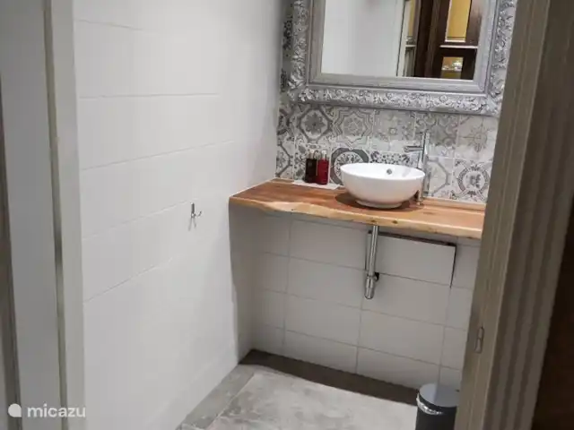 Ferme Manoir Exloermond | Pays-Bas, Drenthe, Deuxième Exloërmond - ferme Salle de bain de la chambre Lit