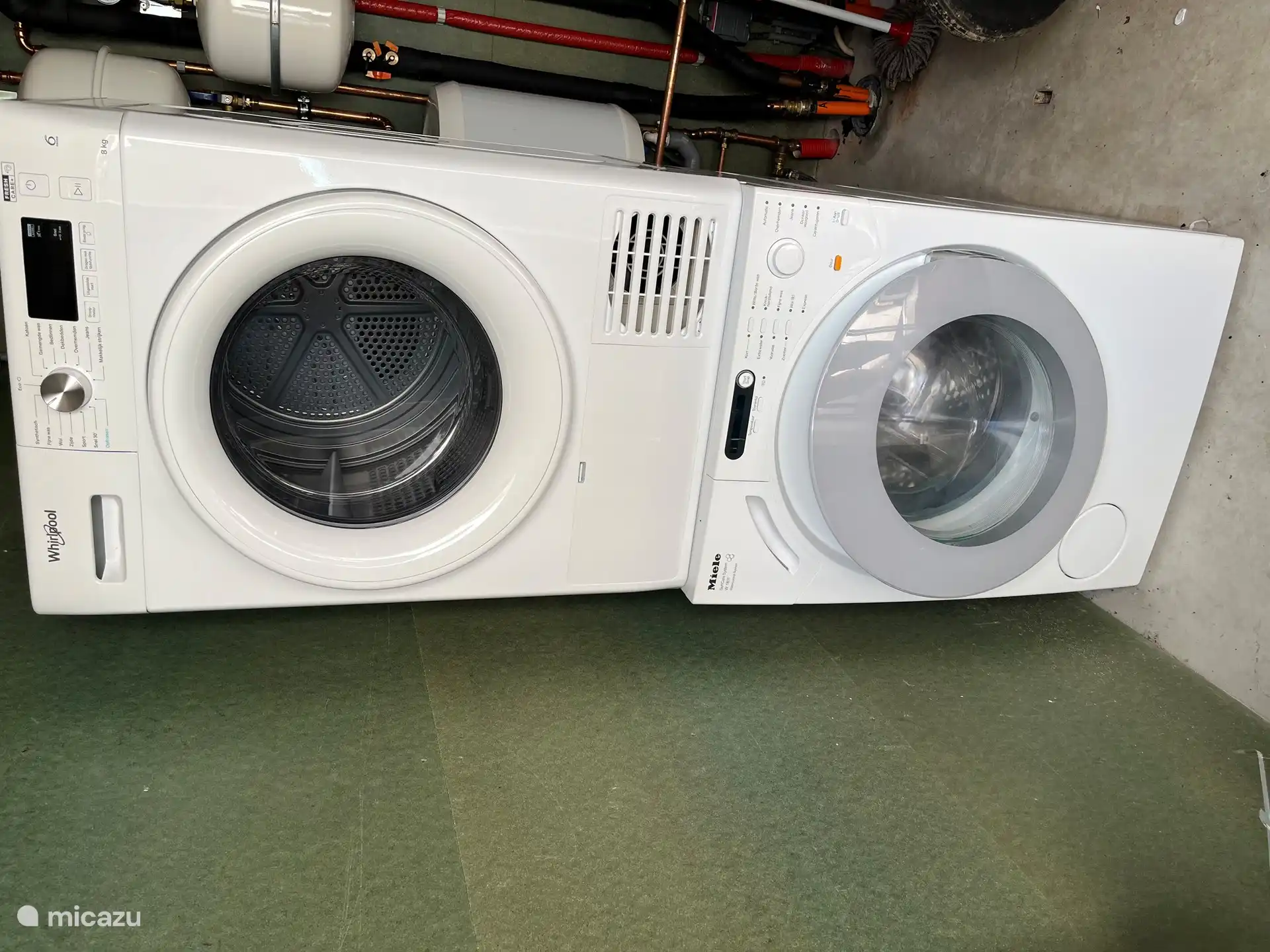 Waschmaschine und Trockner stehen Ihnen kostenlos zur Verfügung.