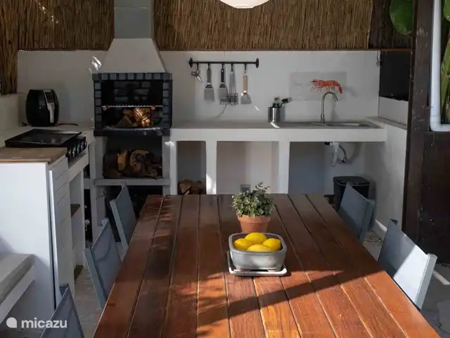 Maison ensoleillée, piscine privée et barbecue | Espagne, Barcelone, Sant Pere de Ribes - chalet Cuisine extérieure